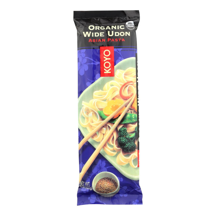 Organic Udon Wide Japanese Noodles by Koyo (Pack of 12 - 8 Oz.)