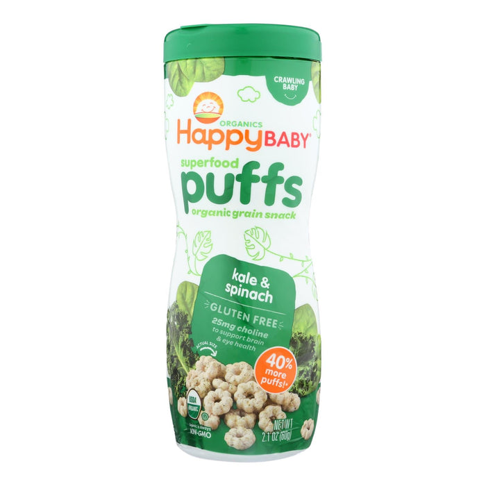 Happy Baby Organic Puffs Veggie Greens (Pack of 6) - 2.1 Oz