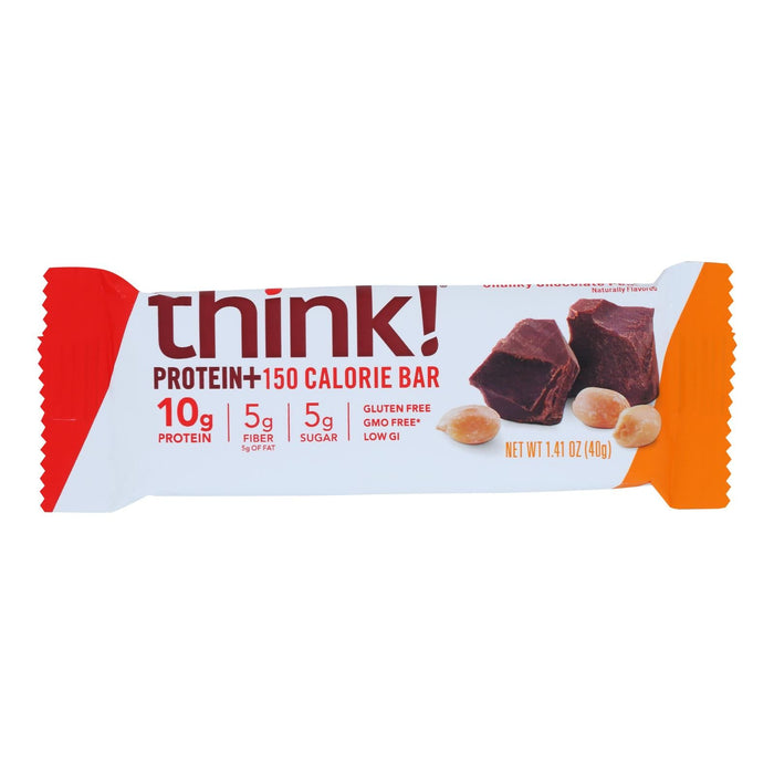 ThinkThin Bar - Lean Protein & Fiber - Chocolate Peanut - 1.41 Oz