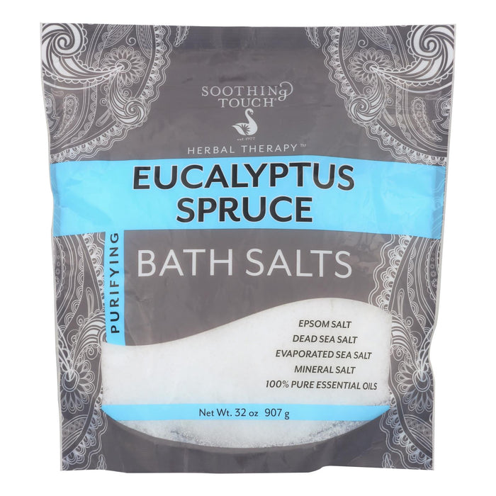 Soothing Touch Bath Salts: Eucalyptus & Spruce Tranquility - 32 Oz.