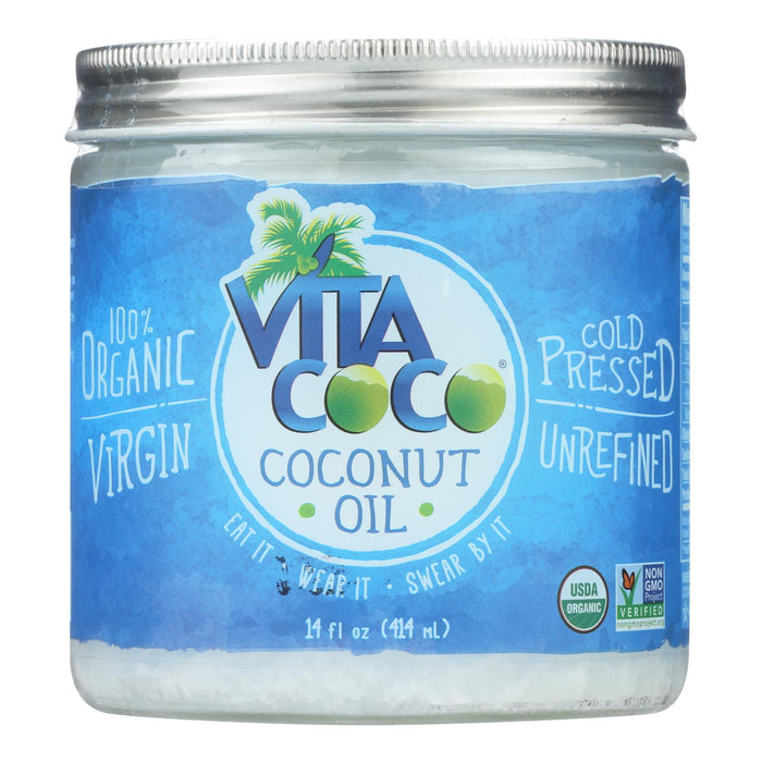 Vita Coco Organic Coconut Oil: Non-GMO, Zero-Trans Fat Cooking Oil (14 fl oz x 6)
