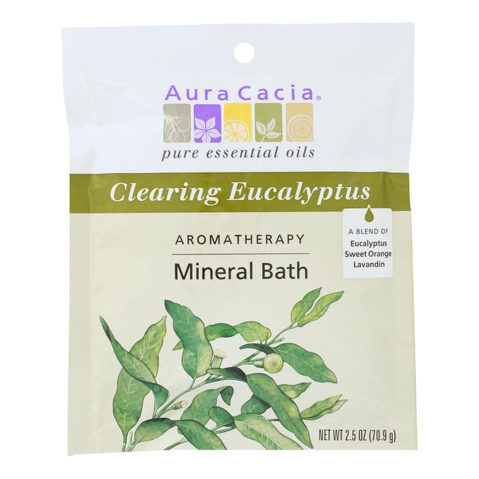 Aura Cacia Aromatherapy Mineral Bath Eucalyptus Harvest Pack