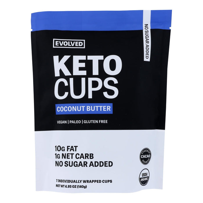 Evolved Keto Cups, Coconut Butter Pack of 6 - 4.93 Oz