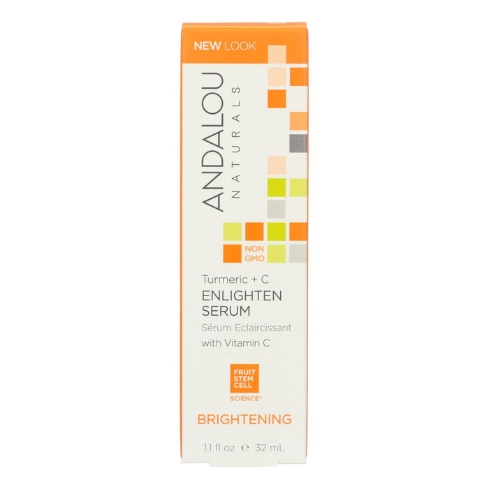 Andalou Naturals Enlighten Serum: Turmeric + C Brightening (1.1 Oz.)