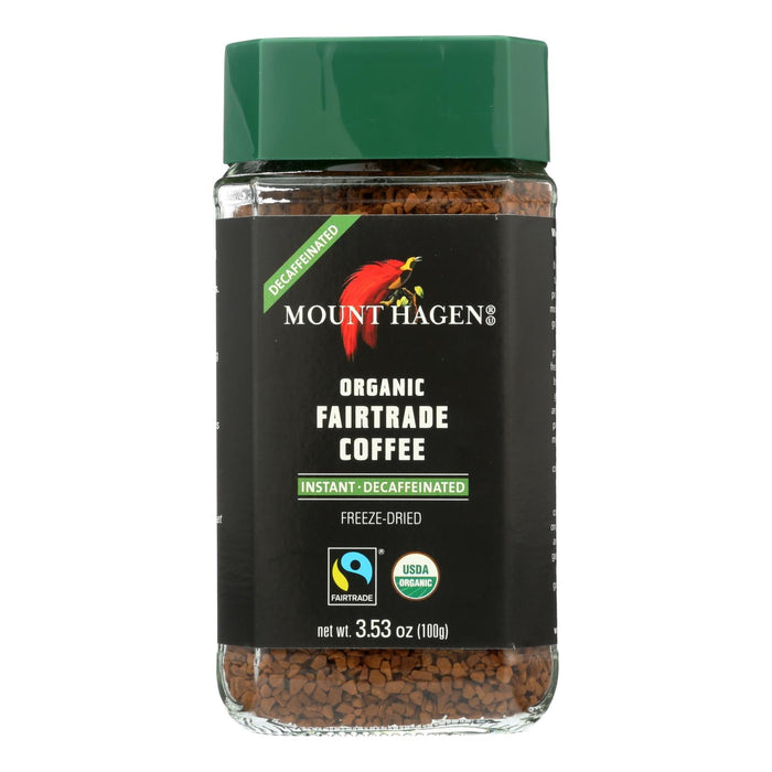 Mount Hagen Organic Fairtrade Instant Decaf Coffee, Pack of 6, 3.53oz