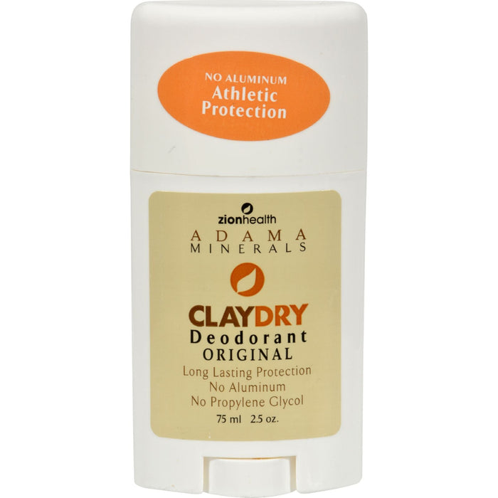 ZION HEALTH Adama Minerals Clay Dry Deodorant 2.5 Oz.