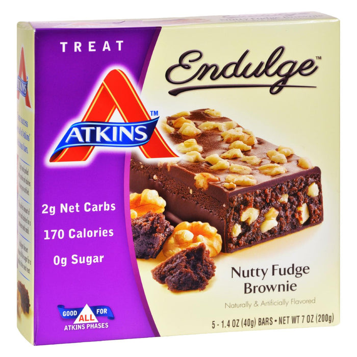 Atkins Endulge Bar Nutty Fudge Brownie - 5-Bar Pack