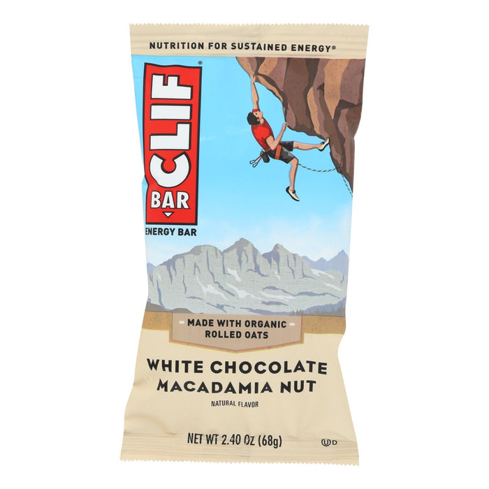 Clif Bar White Chocolate Macadamia Nut Organic Energy Bar, 2.4 Ounce (Pack of 12)