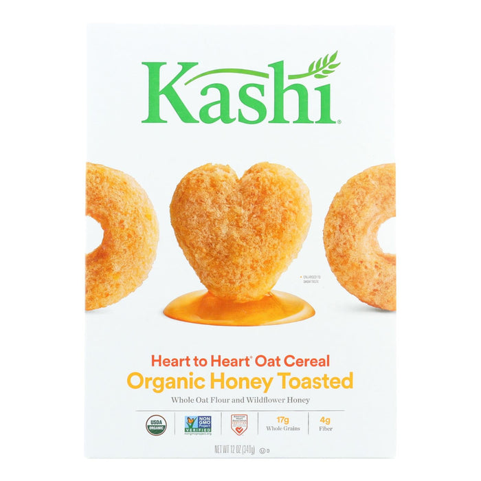 Kashi Oat Heart to Heart Honey Toasted Cereal 12 Oz, Pack of 12