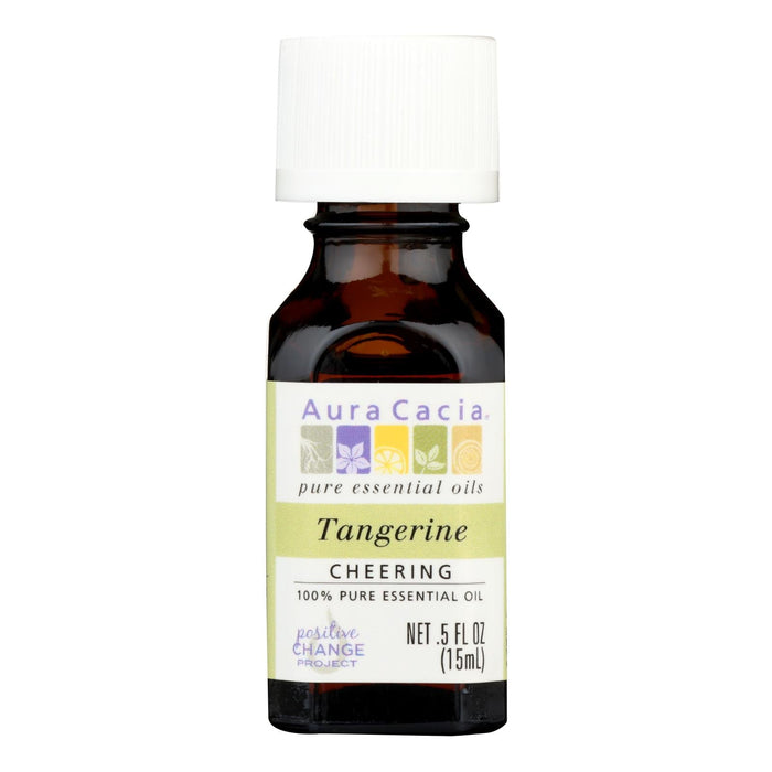 Aura Cacia Tangerine Pure Essential Oil (0.5 Fl Oz)