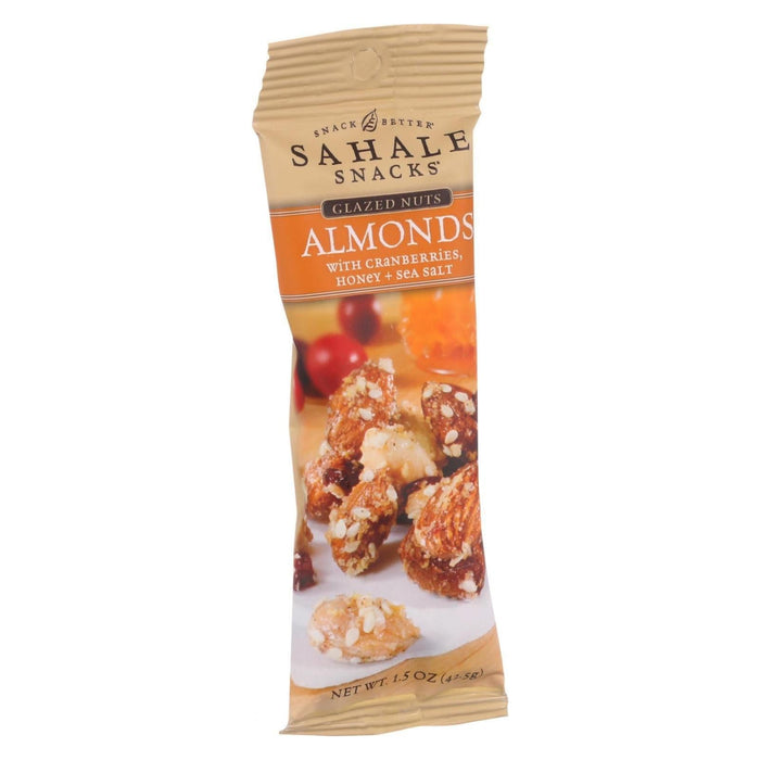 Sahale Snacks Glazed Almonds with Cranberries, Honey, and Sea Salt (Pack of 9 - 1.5 Oz Each)