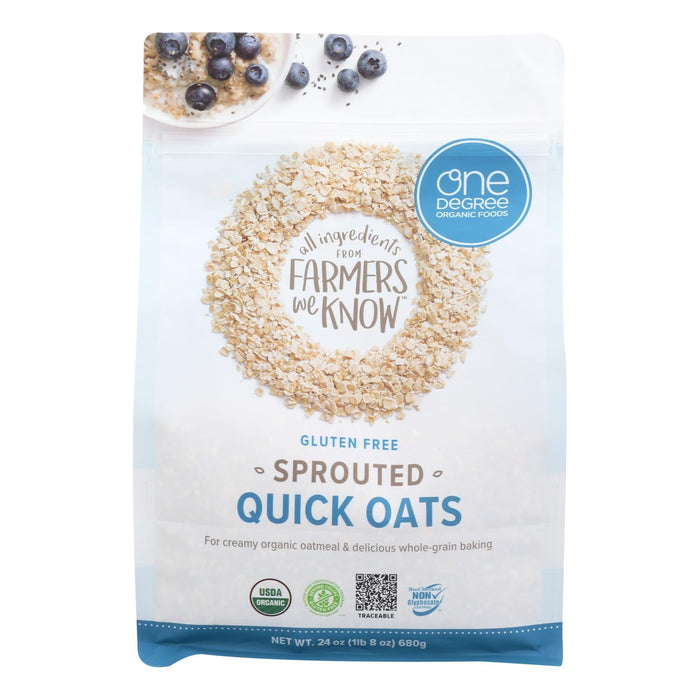 One Degree Organic Sprouted Quick Oats (Pack of 4 - 24 Ounces)