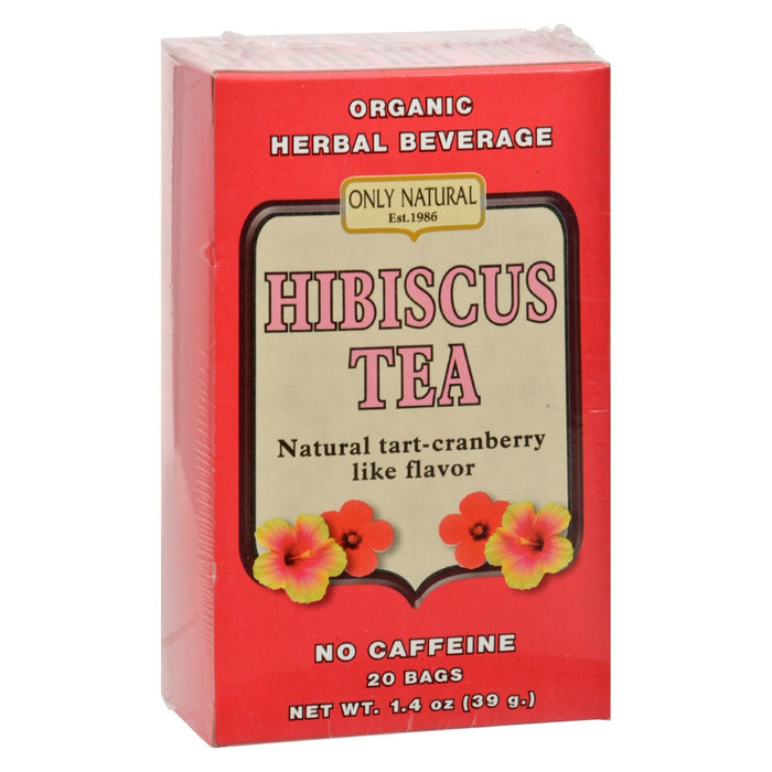 Only Natural Organic Hibiscus Herbal Tea (20 Count)