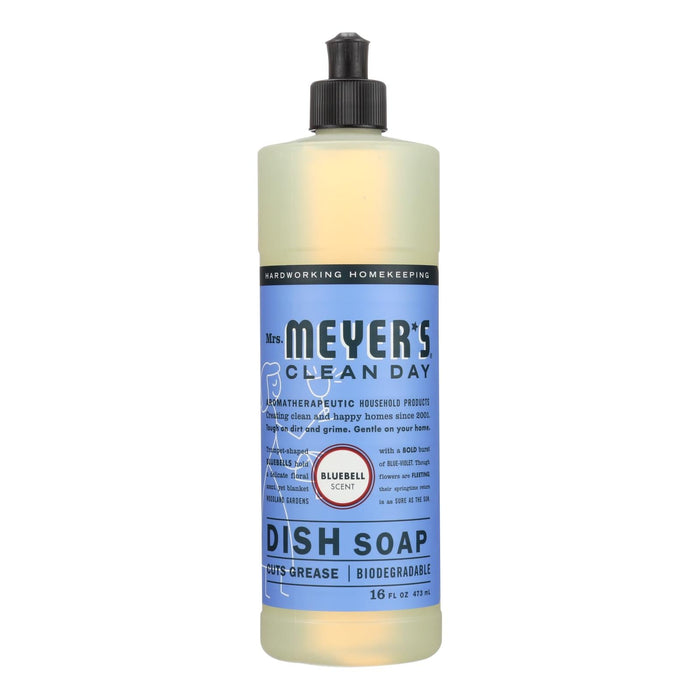 Mrs. Meyer's Clean Day Liquid Dish Soap Bluebell, Gentle on Hands, Fresh Scent (Pack of 6 - 16 Oz.)