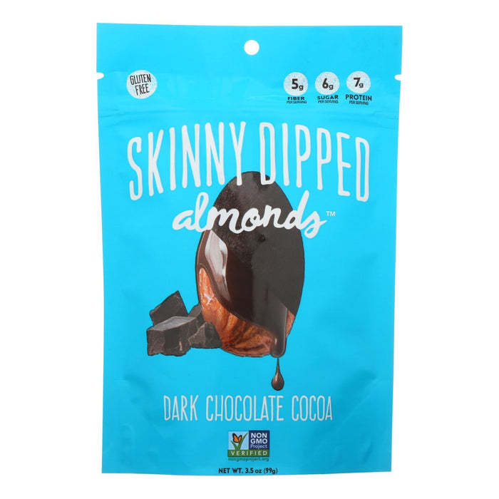 Skinny Dipped Almonds - Scrumptious Dark Chocolate Cocoa Indulgence (10 x 3.5 Oz. Packs)
