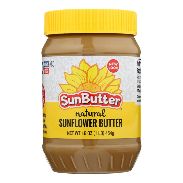 Sunbutter Sunflower Butter, Creamy, Natural, 6 Pack, 16 Oz. Per Jar