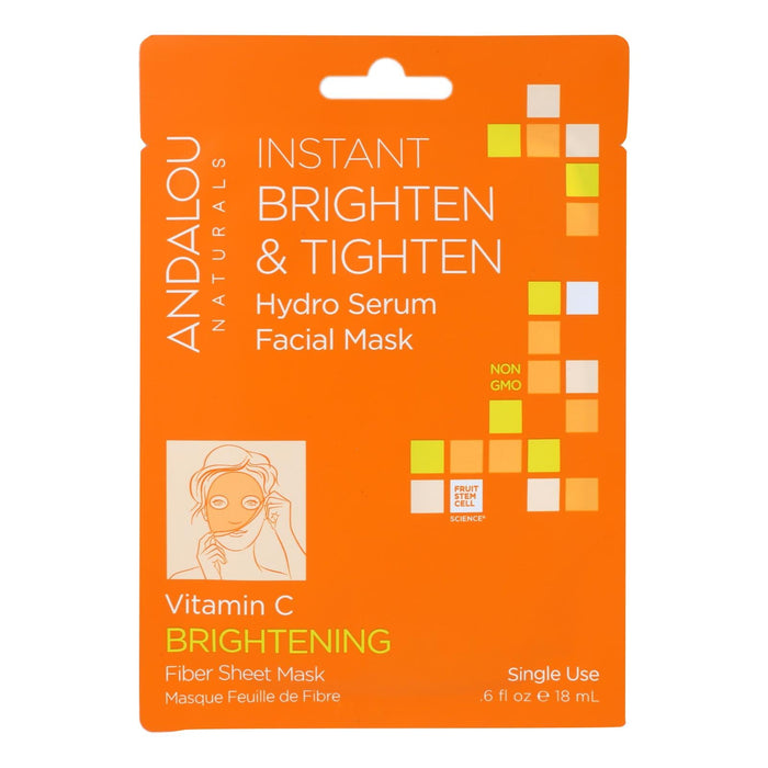 Andalou Naturals Brightening & Tightening Facial Mask - Vitamin C - 0.6 Fl Oz (Pack of 6)