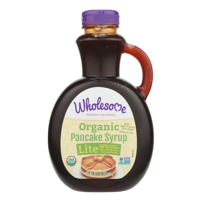 Wholesome Organic Pancake & Waffle Lite Syrup, 20 Fl Oz (Pack of 6)