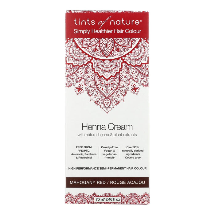 Tints Of Natura Henna Cream Mahogany Red, 2.46 Fl Oz.