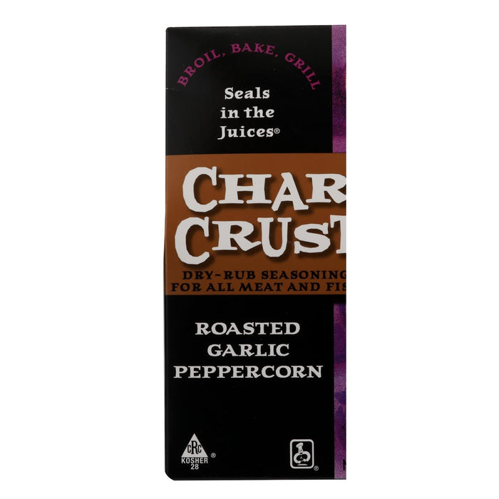 Char Crust Roasted Garlic Peppercorn 4 Ounce, Pack of 6