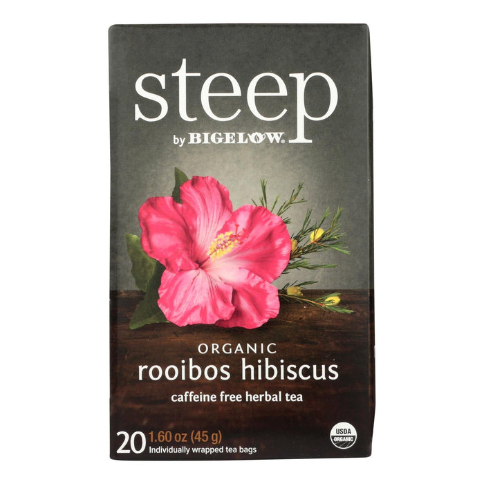 Bigelow Organic Rooibos Hibiscus Tea, Pack of 6 - 20 Tea Bags