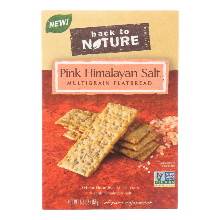 Back To Nature Multigrain Flatbread with Pink Himalayan Salt (Pack of 6 - 5.5 Oz. Each)