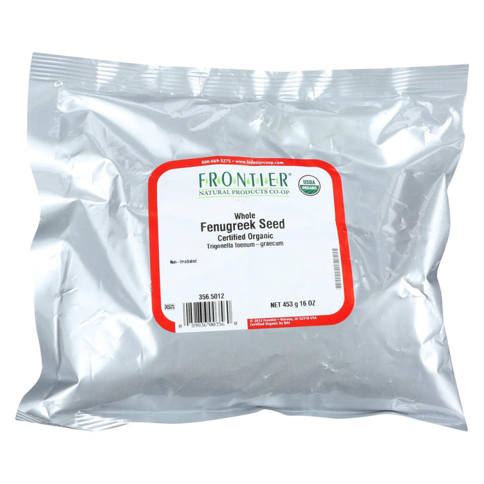 Frontier Herb Organic Whole Fenugreek Seed (1 lb. Bag)