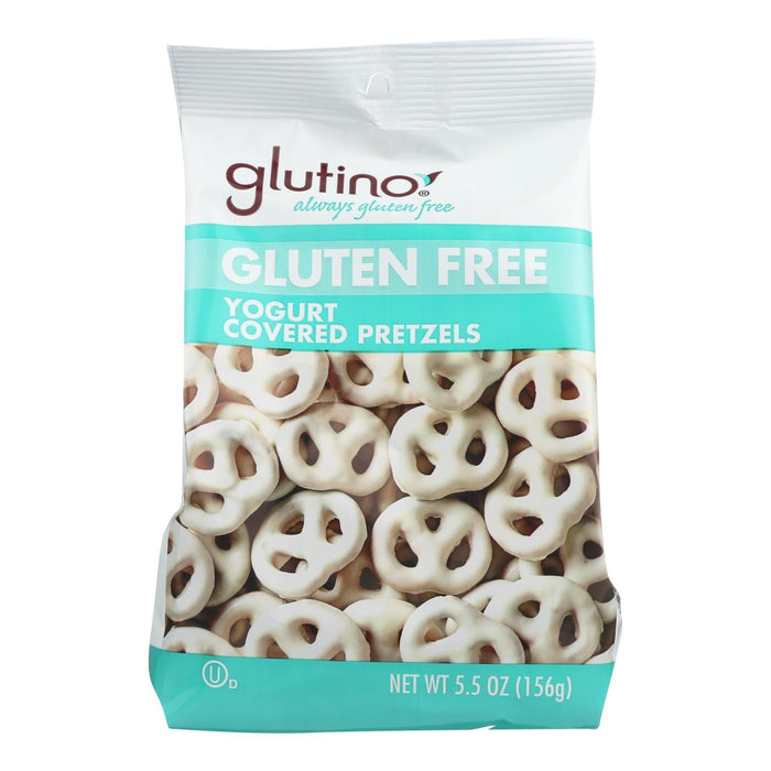 Glutino Gourmet Peppermint Pretzels with Yogurt Coating (Pack of 12 - 5.5 Oz.)