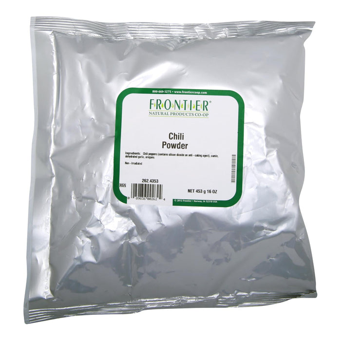 Frontier Herb Chili Powder Seasoning Blend Salt-Free - 1 lb