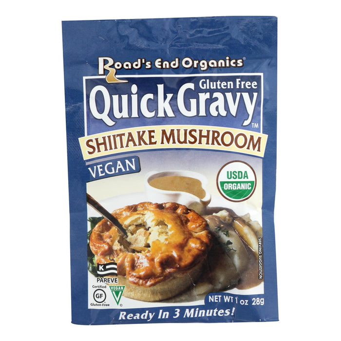 Road's End Organics USDA Organic Shiitake Mushroom Gravy Mix, Pack of 12, 1-Ounce Packets