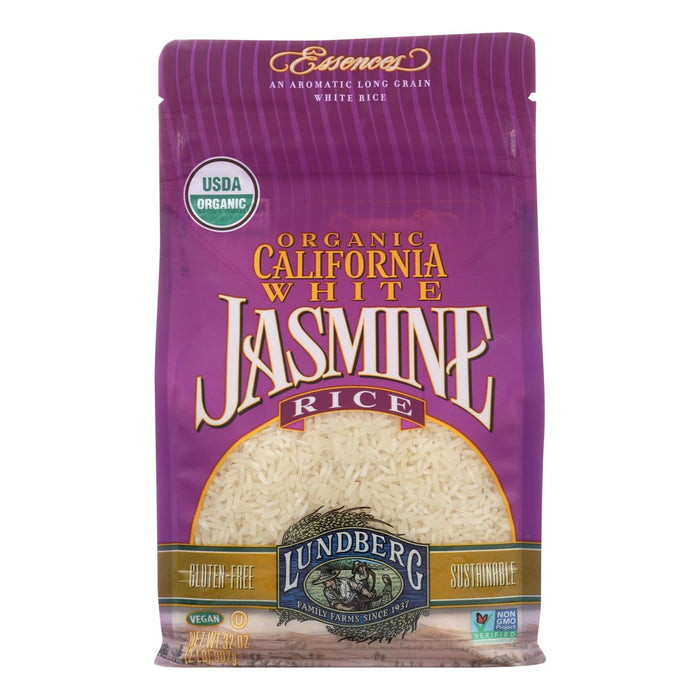 Lundberg Family Farms Organic California White Jasmine Rice - 2 Lbs., Pack of 6