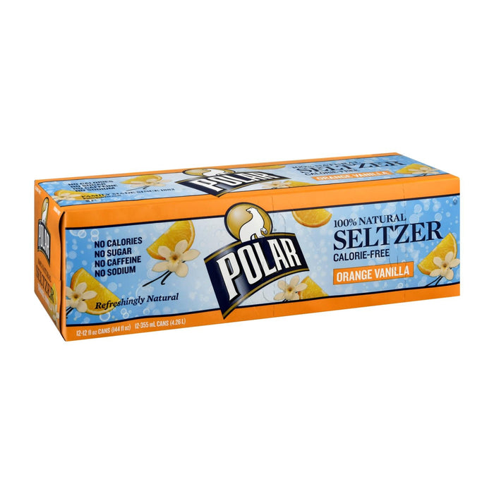 Polar Beverages Seltzer - Vanilla 12pk - 12/12 Fl Oz