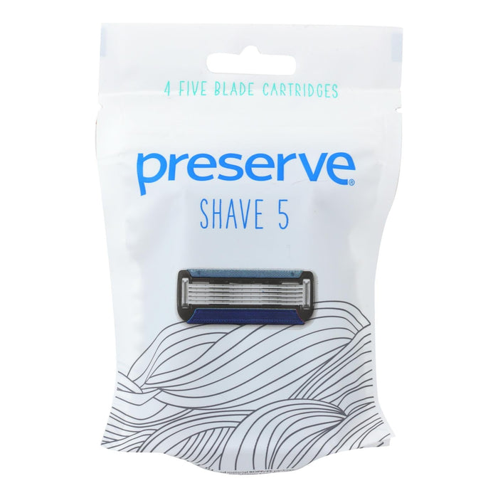 Preserve Shave Replacement Blade Cartridges - 4 Count (Pack of 6)