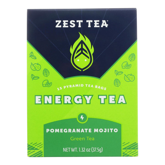 Zest Tea Green Tea Pomegranate Mojito (Pack of 6) - 1.32 Oz.