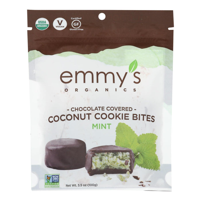 Emmy's Organics Chocolate-Covered Mint Bites - 3.5 Oz. (Pack of 6)