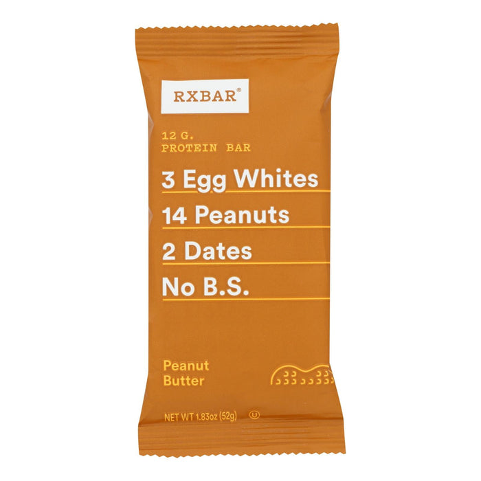 Rxbar Protein Bar - Peanut Butter - Case of 12 - 1.83 Oz. Each