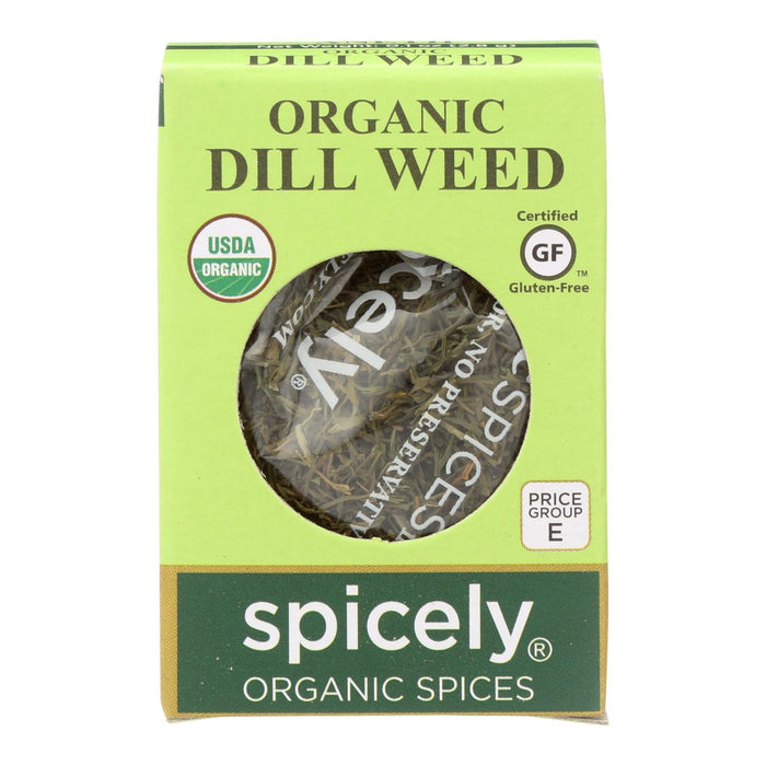 Spicely Organics Organic Dill Weed Seasoning, 6-pack, 0.1 Oz. Each