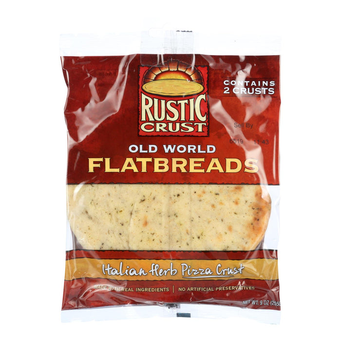 Rustic Crust Pizza Flatbreads with Italian Herbs (12 Pack), 9 Oz Each