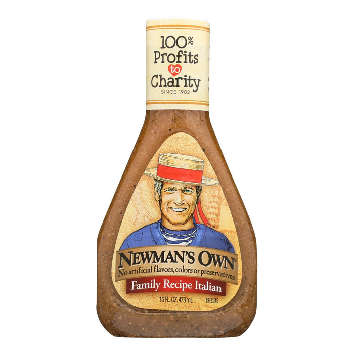 Newman's Own Family Recipe Italian Dressing - Pack of 6, 16 Fl Oz.