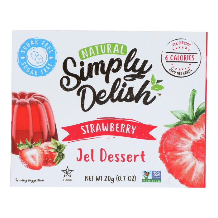 Simply Delish Jel Dessert - Pack of 6 - Strawberry - 1.6 Oz.