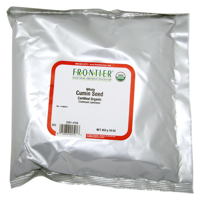 Frontier Herb - Organic  Cumin Seed -1 lb. Single Bulk Item