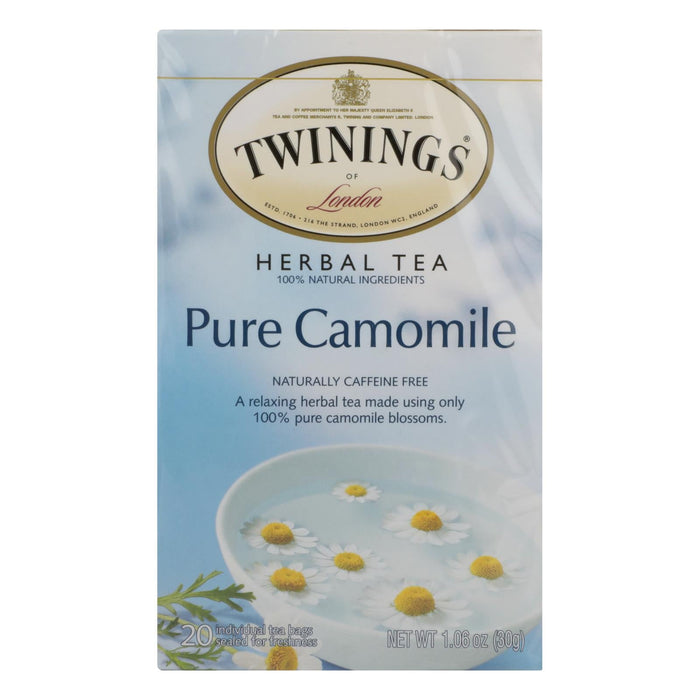 Twinings Tea Jacksons of Piccadilly Pure Chamomile Tea Bags (Pack of 6 - 20 Tea Bags)