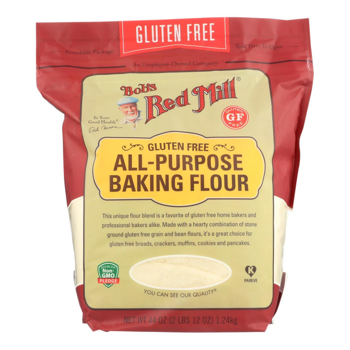 Bob's Red Mill All-Purpose Baking Flour (Pack of 4 - 44 Oz.) - Flour for Bread Machine, Multigrain Baking, Pizza Crust, Homemade Dough, 6-Grain Blend