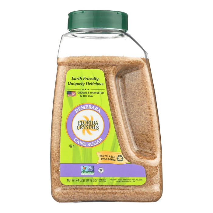 Florida Crystals Demerara Sugar for Baking and Specialty Drinks (Pack of 6 - 44 Oz.)