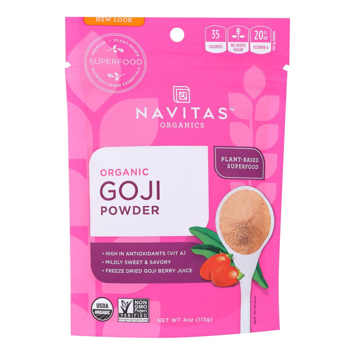 Navitas Naturals Goji Berry Powder | USDA Organic, Freeze-Dried | Rich in Antioxidants | 4 Oz (Pack of 12)