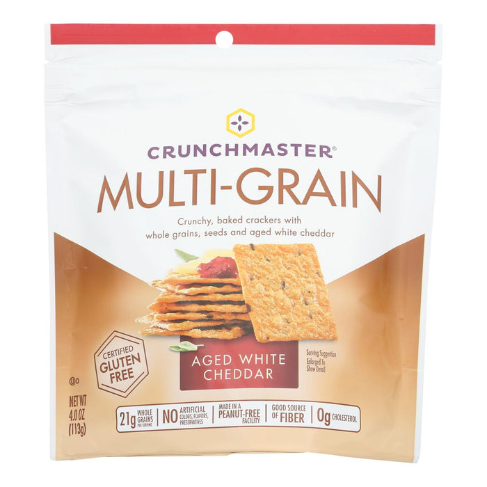 Crunchmaster White Cheddar Multigrain Crackers (Pack of 12 - 4 Oz.)