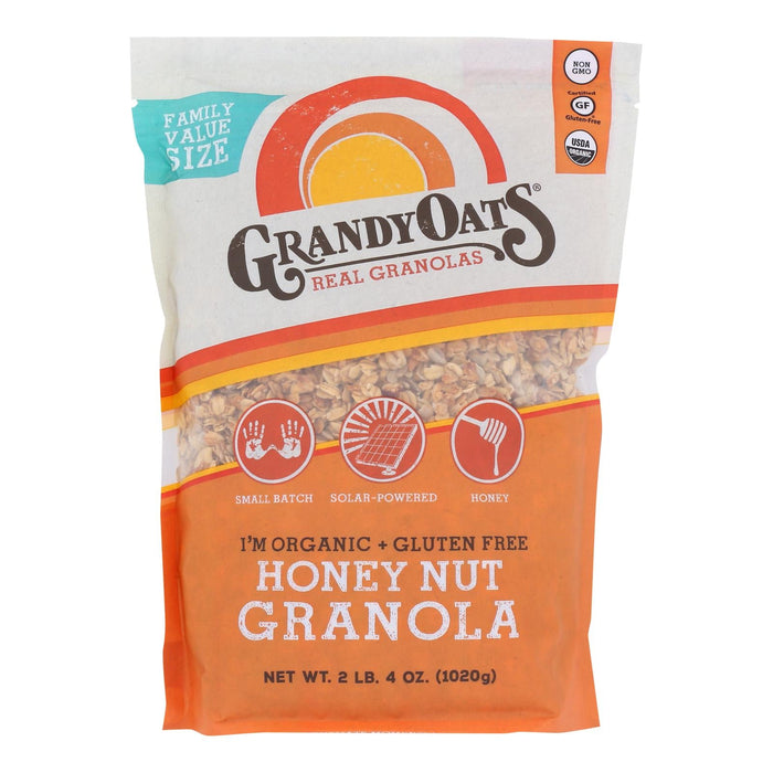 Grandy Oats Gluten-Free Honey Nut Granola - 36 Oz. (Pack of 4)