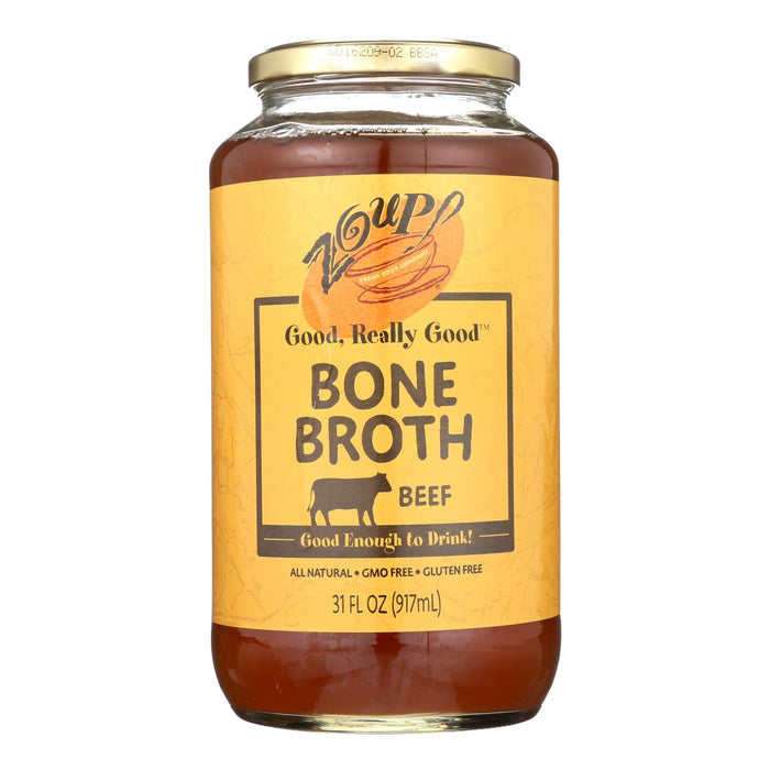 Zoup! Good Really Good Beef Bone Broth, 6-Pack of 31 Fl Oz. Cartons