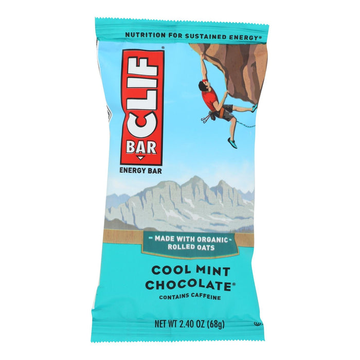 Clif Bar Organic Cool Mint Chocolate Bars, 2.4 Oz (12-Pack)