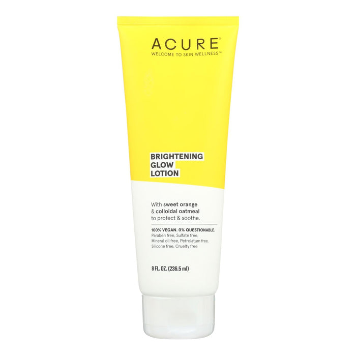 Acure Brightening Glow Daily Moisturizer with Sweet Orange and Oatmeal (8 Fl Oz)